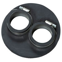 Rubber plug for refilling material